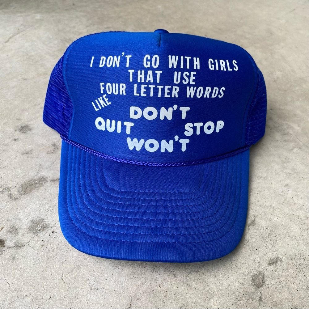 Vintage 80’s / 90’s Funny Saying Snap Back Trucker Hat